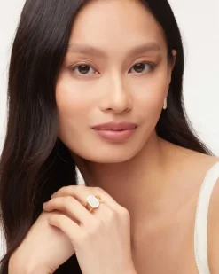 Elyse Gold Ring In Iridescent Drusy^Kendra Scott Hot
