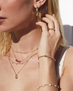 Emilie Gold Chain Bracelet In Iridescent Drusy^Kendra Scott Best
