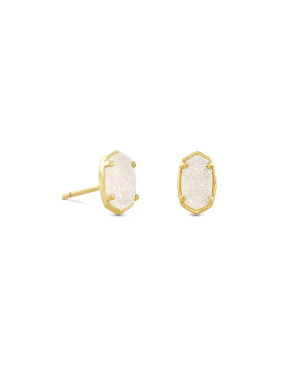 Emilie Gold Stud Earrings In Iridescent Drusy^Kendra Scott Flash Sale