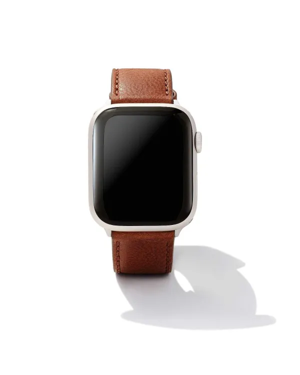 Evans Leather Watch Band In Luggage^Kendra Scott Fashion