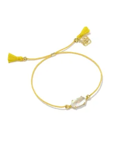 Everlyne Yellow Cord Friendship Bracelet In Dichroic Glass^Kendra Scott Discount
