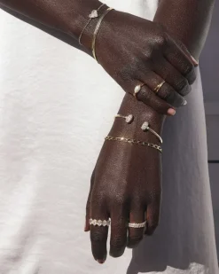 Grayson Gold Cuff Bracelet In White Crystal^Kendra Scott New