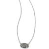 Grayson Silver Pendant Necklace In Platinum Drusy^Kendra Scott Cheap