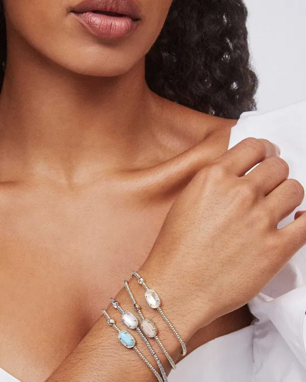 Grayson Silver Stretch Bracelet In Ivory Mother-Of-Pearl^Kendra Scott Best