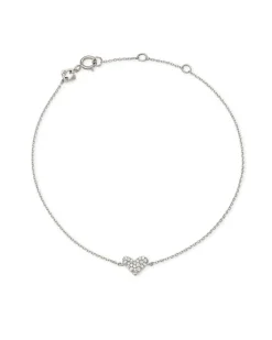 Heart 14K White Gold Chain Bracelet In White Diamond^Kendra Scott Outlet