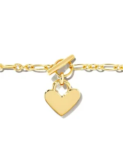 Heart Padlock Chain Bracelet In 18K Gold Vermeil^Kendra Scott Flash Sale