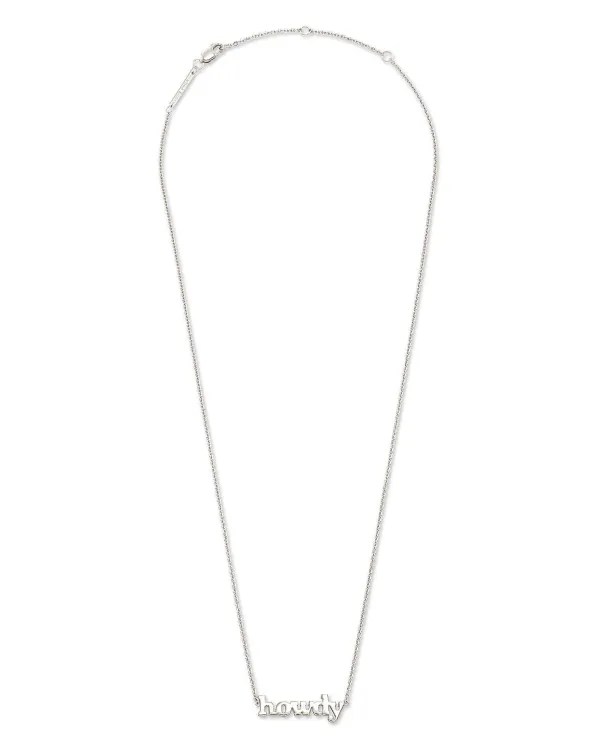 Howdy Pendant Necklace In Sterling Silver^Kendra Scott Fashion