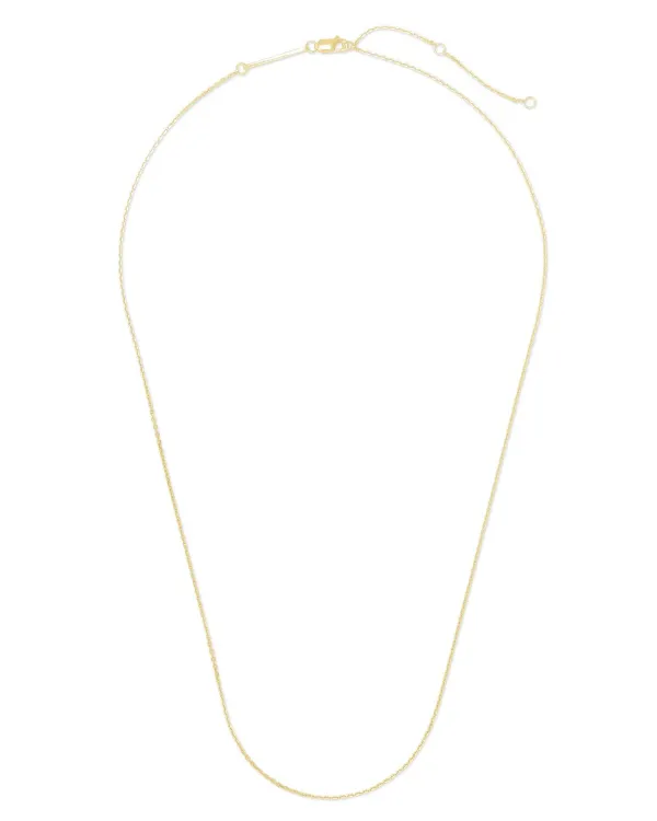 18 Inch Thin Chain Necklace In 18K Gold Vermeil^Kendra Scott Shop