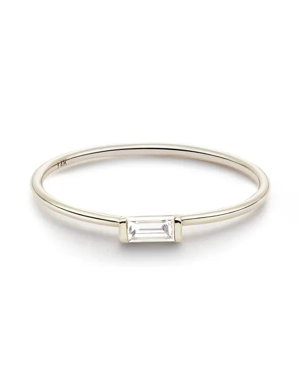 Isabella 14K White Gold Band Ring In White Diamond^Kendra Scott Clearance