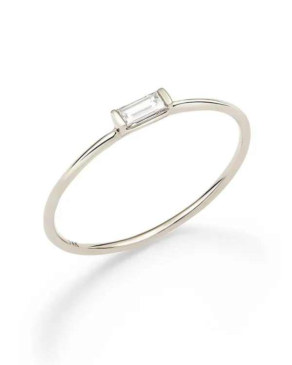 Isabella 14K White Gold Band Ring In White Diamond^Kendra Scott Clearance