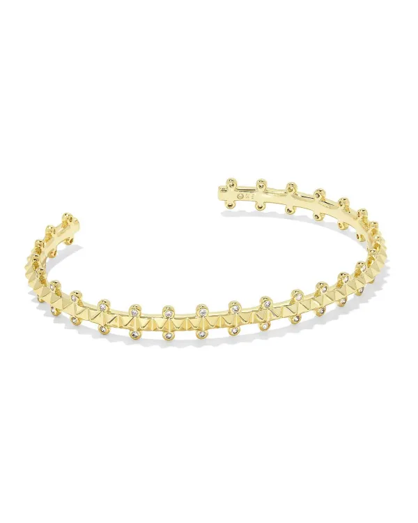 Jada Gold Cuff Bracelet In White Crystal^Kendra Scott Store