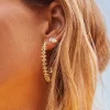 Jada Gold Hoop Earrings In White Crystal^Kendra Scott Shop