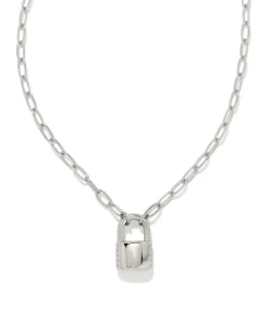 Jess Small Lock Chain Necklace In Silver^Kendra Scott Clearance