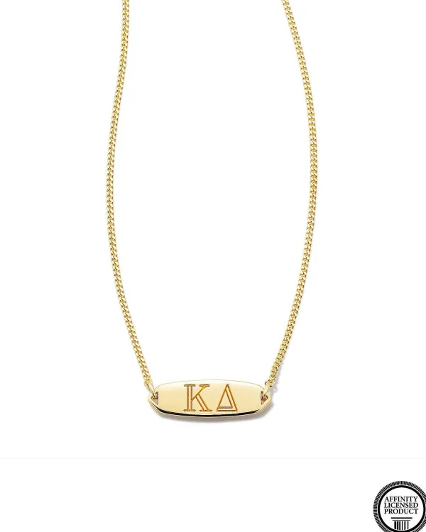 Kappa Delta Pendant Necklace In 18K Gold Vermeil^Kendra Scott Flash Sale