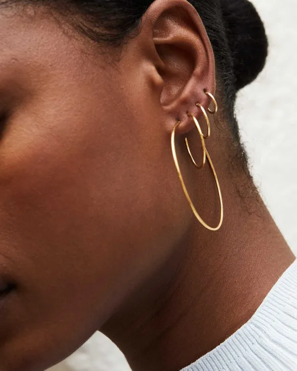 Keeley 50Mm Hoop Earrings In 18K Gold Vermeil^Kendra Scott Fashion