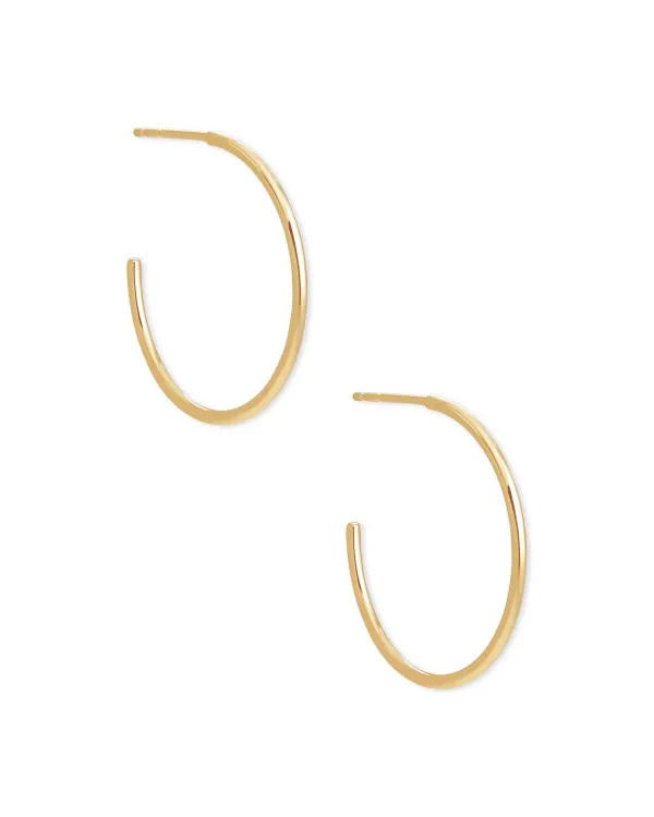 Keeley 25Mm Small Hoop Earrings In 18K Gold Vermeil^Kendra Scott Outlet