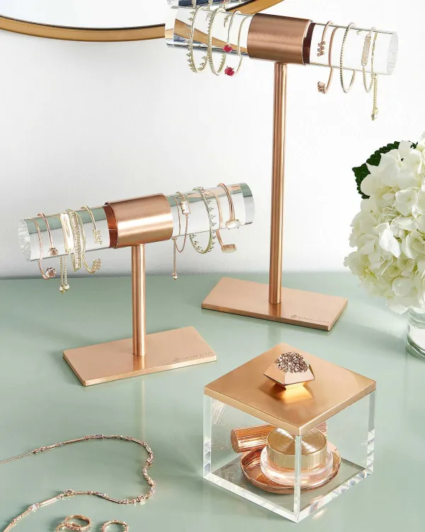 Large T-Bar Jewelry Stand In Antique Brass^Kendra Scott Best