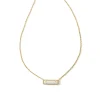 Leanor Gold Short Pendant Necklace In Iridescent Drusy^Kendra Scott New