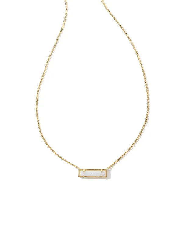 Leanor Gold Short Pendant Necklace In Iridescent Drusy^Kendra Scott New