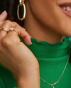 Leighton Gold Pearl Band Ring In White Pearl^Kendra Scott Discount