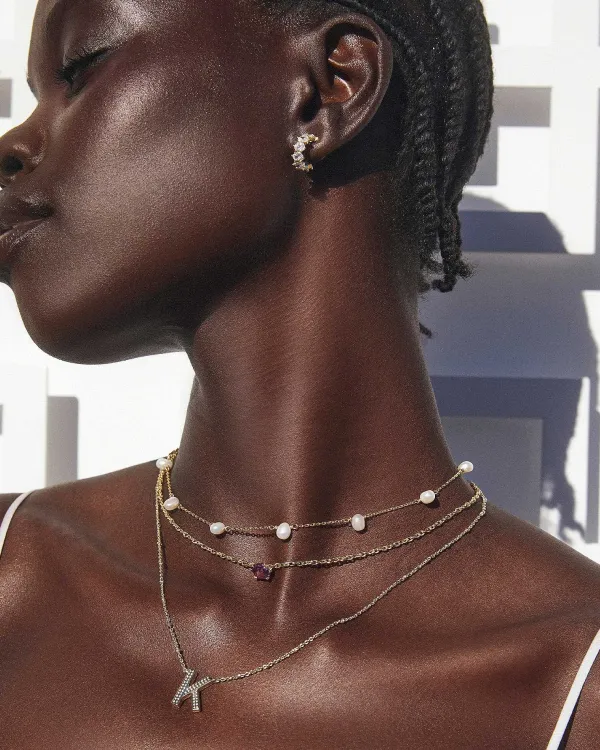Leighton Gold Pearl Strand Necklace In White Pearl^Kendra Scott Fashion