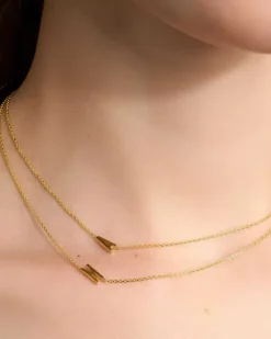 Letter A Inline Initial Necklace In 18K Gold Vermeil^Kendra Scott Best Sale