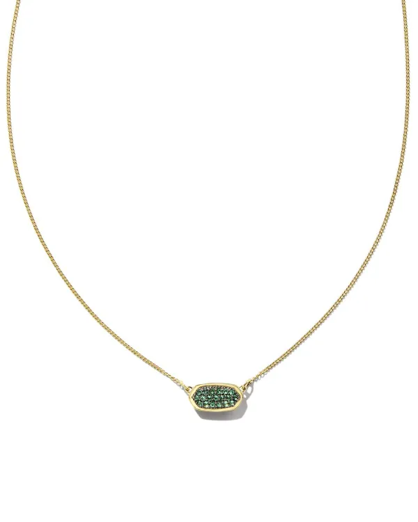 Lisa 14K Yellow Gold Pendant Necklace In Emerald^Kendra Scott Cheap