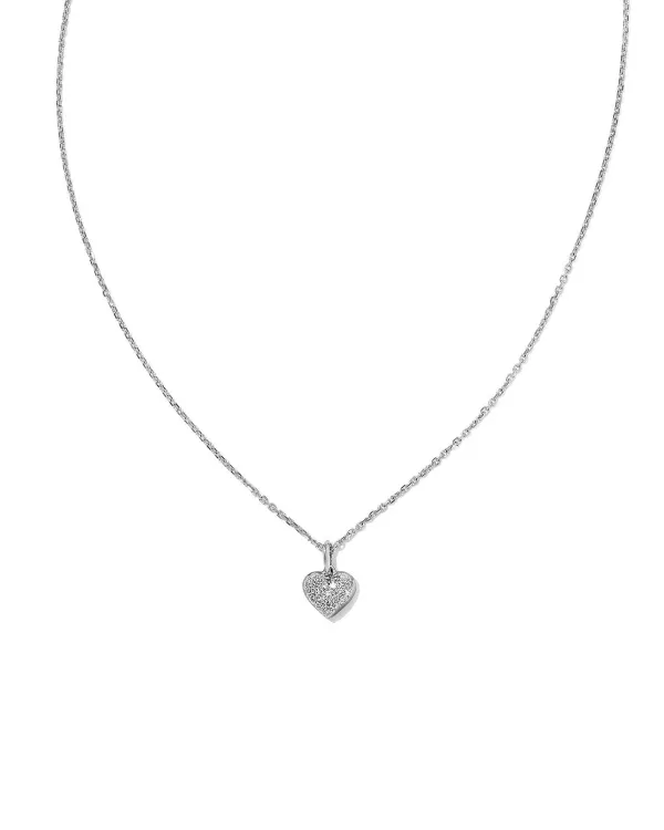 Madeline 14K White Gold Small Pendant Necklace In White Diamond^Kendra Scott Online