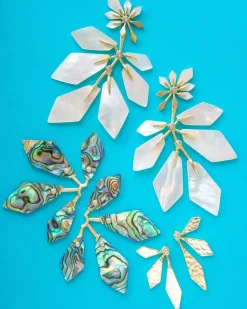 Malika Gold Statement Earrings In Abalone Shell^Kendra Scott Store