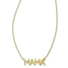 Mama 18K Gold Vermeil Sparkle Pendant Necklace In White Topaz^Kendra Scott Hot