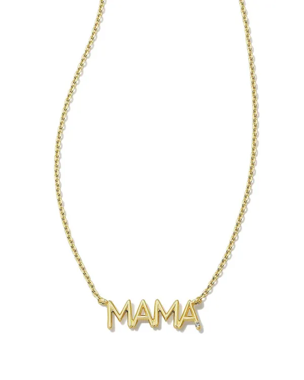 Mama 18K Gold Vermeil Sparkle Pendant Necklace In White Topaz^Kendra Scott Hot