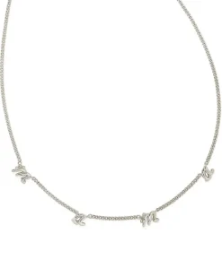 Mama Script Strand Necklace In Silver^Kendra Scott Sale