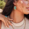 Mariah Vintage Gold Drop Earrings In Variegated Turquoise Magnesite^Kendra Scott Fashion