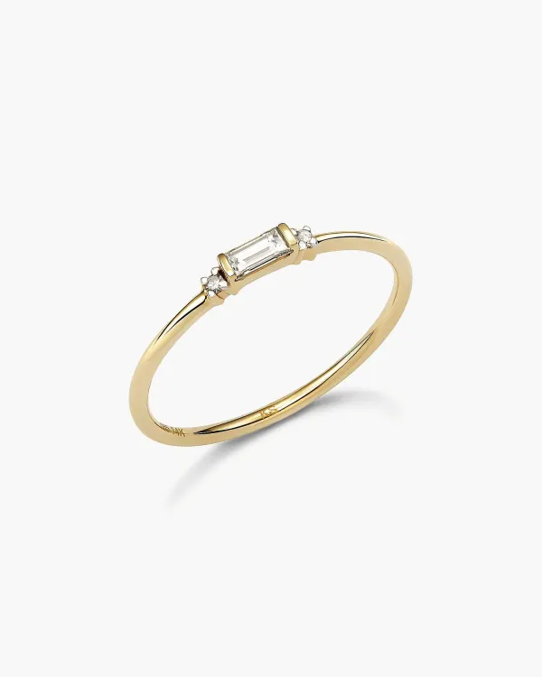 Maria 14K Yellow Gold Band Ring In White Diamond^Kendra Scott Best Sale