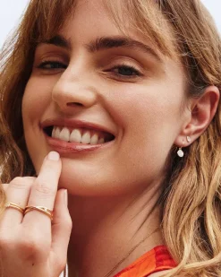 Marisa 14K Yellow Gold Oval Solitaire Stud Earrings In White Diamond^Kendra Scott Fashion