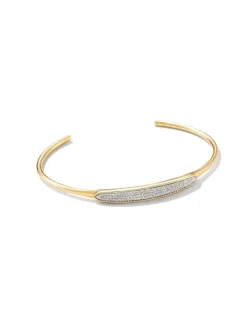 Marisa 14K Yellow Gold Statement Cuff Bracelet In White Diamond^Kendra Scott Sale