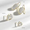 Marisa Stud Earrings In White Diamond And 14K Yellow Gold^Kendra Scott Sale
