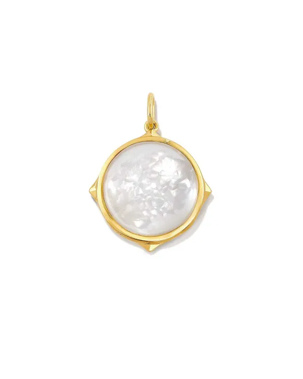 Matilda 18K Gold Vermeil Stone Charm In Ivory Mother-Of-Pearl^Kendra Scott Outlet