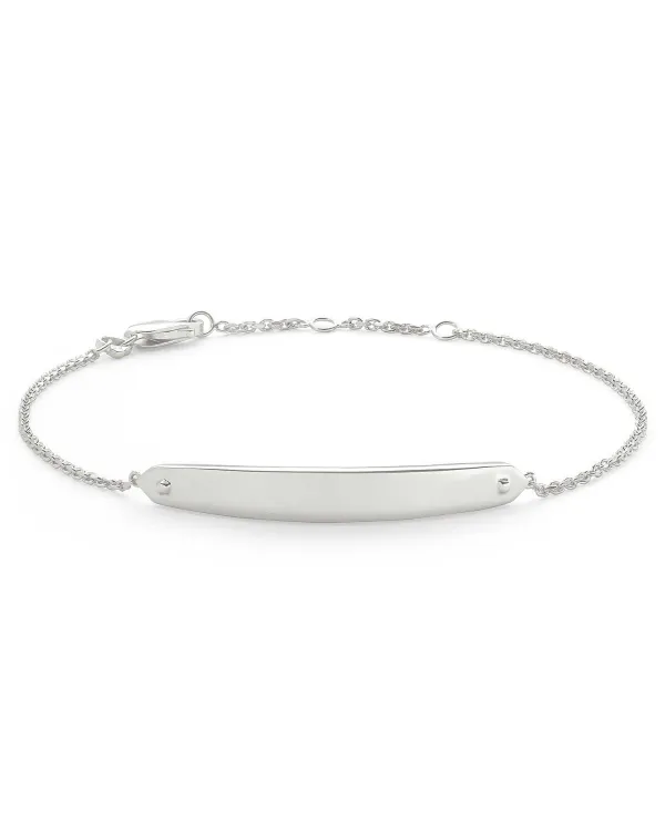 Mattie Bar Delicate Bracelet In Sterling Silver^Kendra Scott New