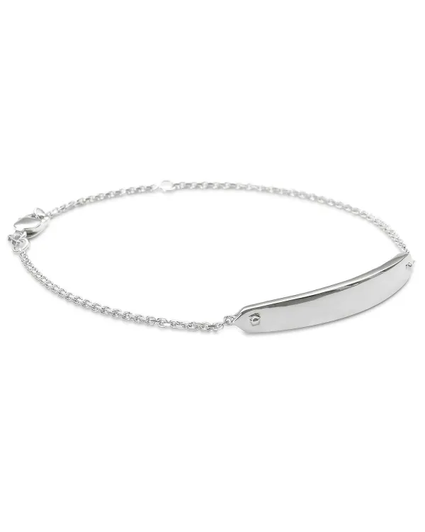 Mattie Bar Delicate Bracelet In Sterling Silver^Kendra Scott New