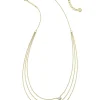 Mayel Gold Multi Strand Necklace In White Crystal^Kendra Scott Outlet