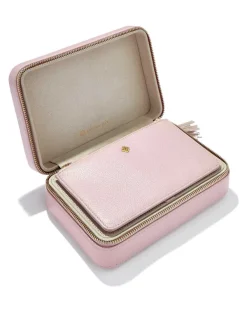 Medium Zip Jewelry Case In Blush Pink^Kendra Scott New