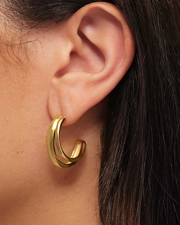 Meg Double Hoop Earrings In Mixed Metal^Kendra Scott Best Sale