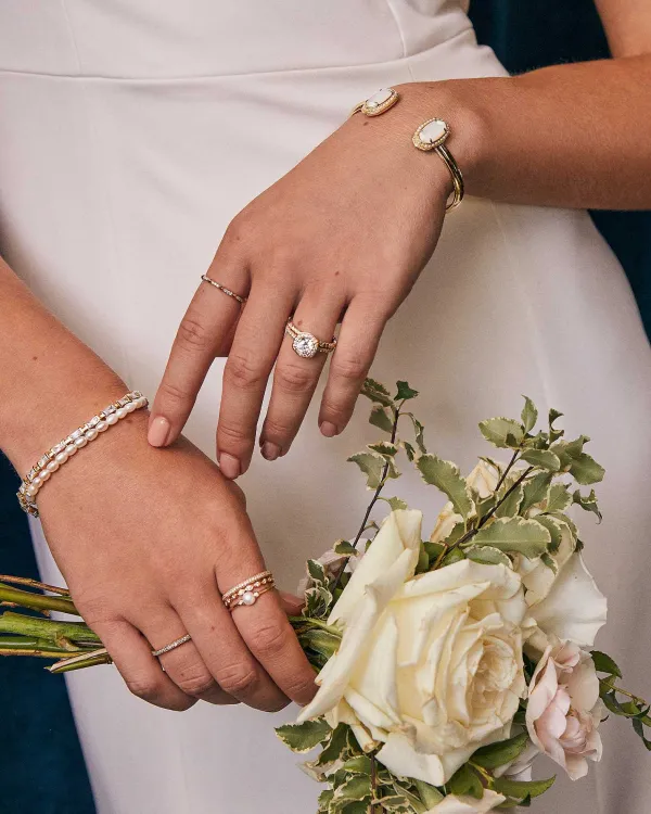 Michelle 14K Yellow Gold Pearl Bracelet In White Pearl^Kendra Scott Online