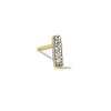 Mini Sparkle Bar 18K Gold Vermeil Single Stud Earring In White Topaz^Kendra Scott Fashion