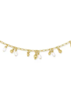 Mollie Gold Choker Necklace In White Pearl^Kendra Scott New
