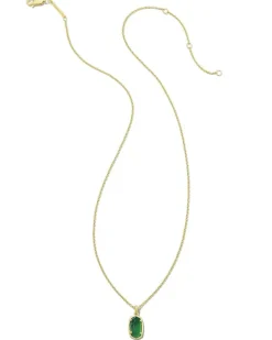Mommy & Me 18K Gold Vermeil Youth Stone Fern Short Pendant Necklace In Green Onyx^Kendra Scott Store