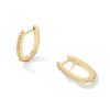 Murphy Gold Pave Huggie Earrings In White Crystal^Kendra Scott Outlet