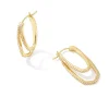 Murphy Silver Hoop Earrings In White Crystal^Kendra Scott Store