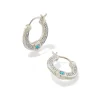 Noble 14K White Gold Huggie Earrings In Turquoise^Kendra Scott Outlet